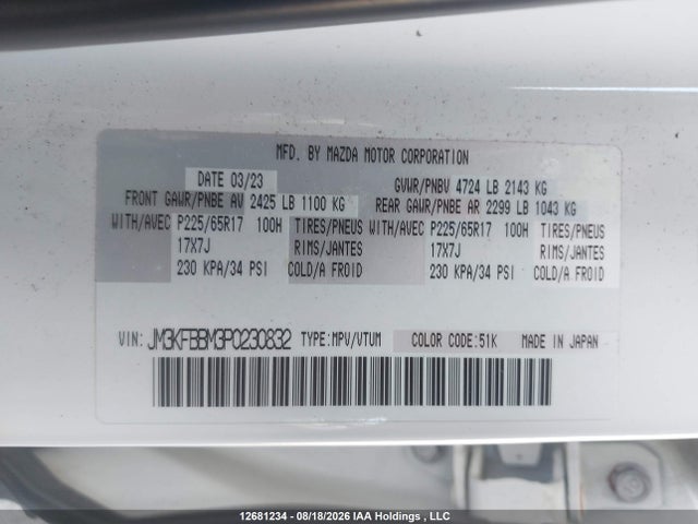 Mazda Cx-5 Select 2023 JM3KFBBM3P0230832 Image 9