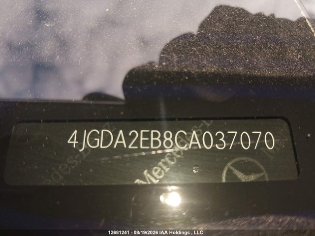 Продажа на аукционе авто 2012 Mercedes-benz Ml 350 Bluetec, vin: 4JGDA2EB8CA037070, номер лота: 12681241