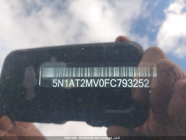 12681249 :رقم المزاد ، 5N1AT2MV0FC793252 vin ، 2015 Nissan Rogue S/sl/sv مزاد بيع