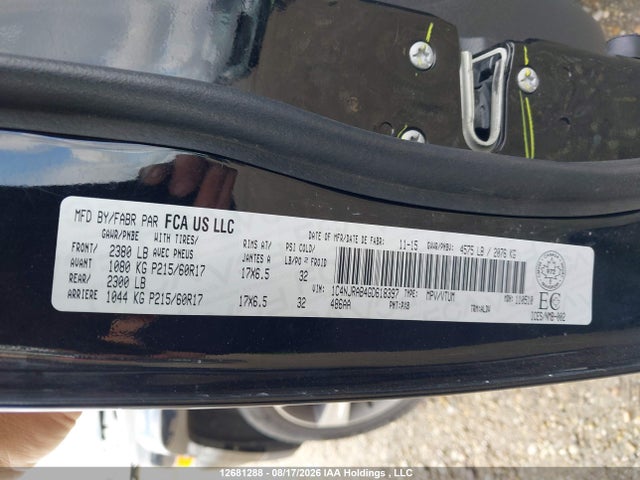 1C4NJRAB4GD618397 Jeep Patriot Sport/north