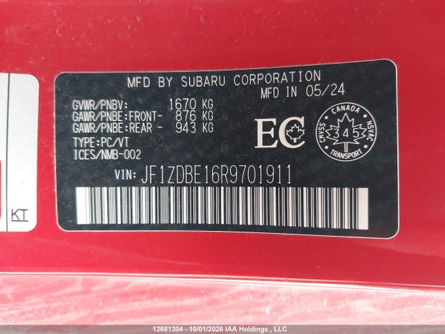 Subaru Brz Sport-tech 2024 JF1ZDBE16R9701911 Image 22