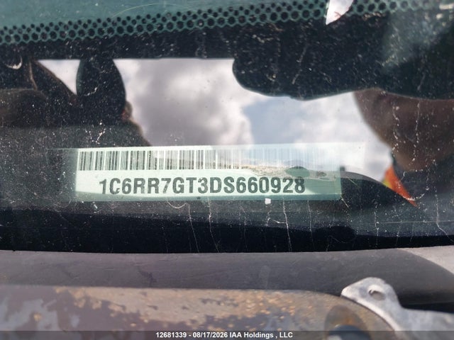 Продаж на аукціоні авто 2013 Ram 1500 Slt, vin: 1C6RR7GT3DS660928, номер лоту: 12681339