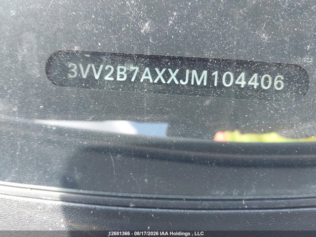 Aukcja sprzedaży 2018 Volkswagen Tiguan Se/sel, vin: 3VV2B7AXXJM104406, numer aukcji: 12681366