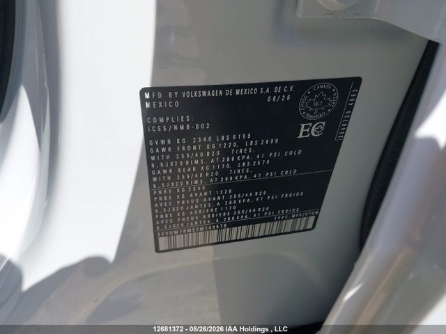 Aukcja sprzedaży 2026 Volkswagen Tiguan Highline Turbo R-line 4motion, vin: 3VVUW7RM5TM144578, numer aukcji: 12681372