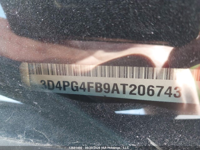 12681450 :رقم المزاد ، 3D4PG4FB9AT206743 vin ، 2010 Dodge Journey Se مزاد بيع