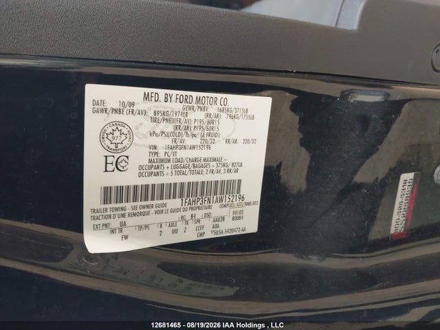 Продажа на аукционе авто 2010 Ford Focus Se, vin: 1FAHP3FN1AW152196, номер лота: 12681465