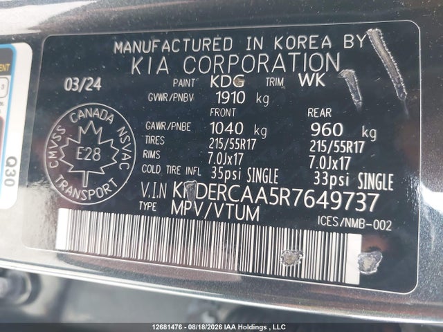 KIA Seltos Ex/ex Premium 2024 KNDERCAA5R7649737 Image 19