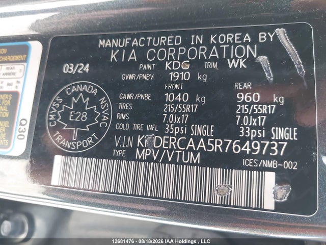 KIA Seltos Ex/ex Premium 2024 KNDERCAA5R7649737 Image 9