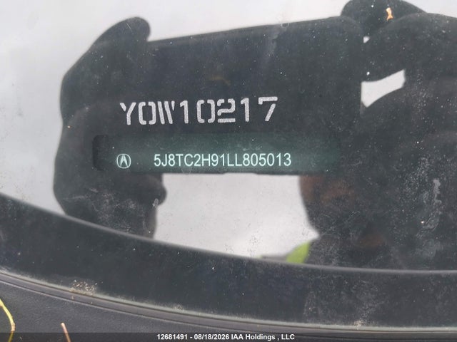5J8TC2H91LL805013 Acura Rdx Platinum Elite