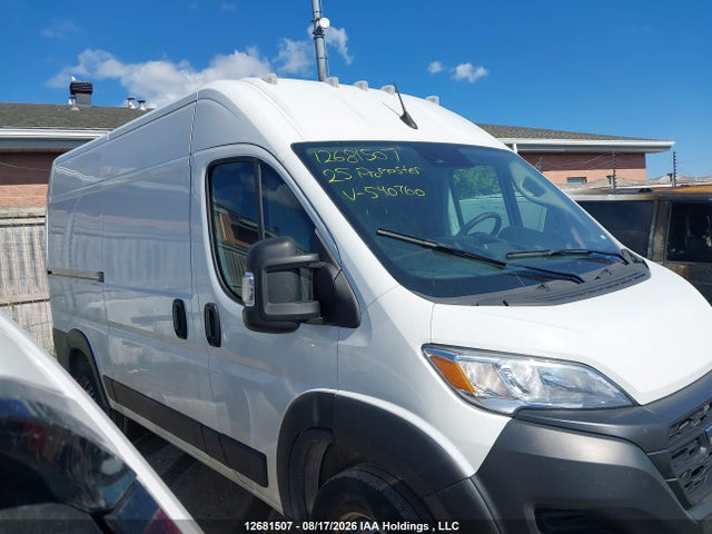 2025 Ram Promaster 2500 2500 High მანქანა იყიდება აუქციონზე, vin: 3C6LRVCG1SE540760, აუქციონის ნომერი: 12681507