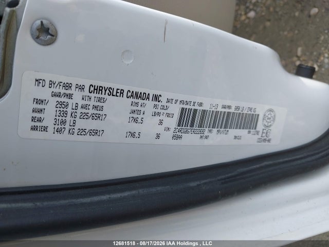 Aukcja sprzedaży 2014 Dodge Grand Caravan Se/sxt, vin: 2C4RDGBG7ER222692, numer aukcji: 12681518