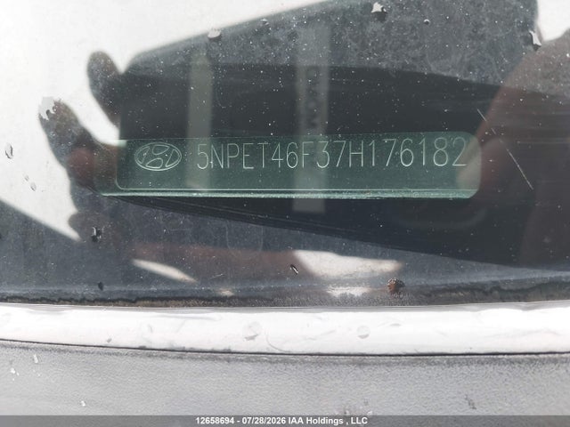 2007 Hyundai Sonata Gl მანქანა იყიდება აუქციონზე, vin: 5NPET46F37H176182, აუქციონის ნომერი: 12658694