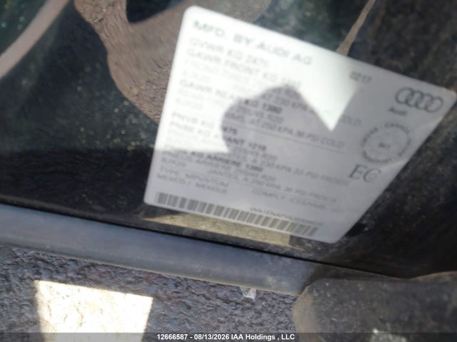 12666587 :رقم المزاد ، WA1ENAFY5J2004829 vin ، 2018 Audi Q5 2.0t Progressiv مزاد بيع