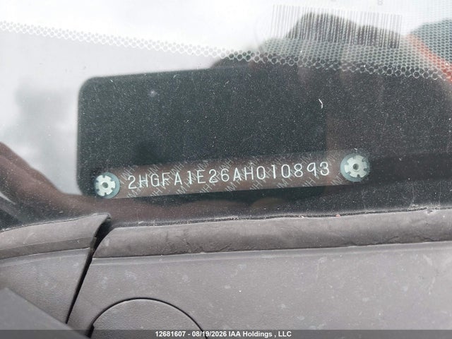 2010 Honda Civic მანქანა იყიდება აუქციონზე, vin: 2HGFA1E26AH010893, აუქციონის ნომერი: 12681607