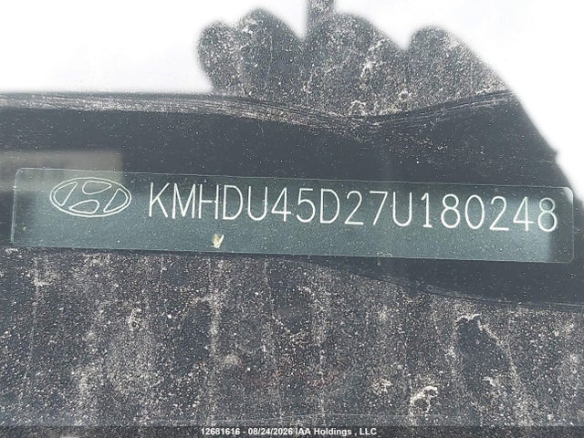 12681616 :رقم المزاد ، KMHDU45D27U180248 vin ، 2007 Hyundai Elantra Gl/gls مزاد بيع