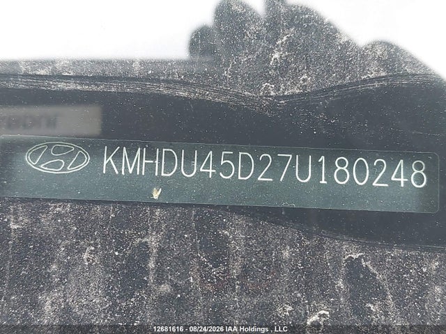 12681616 :رقم المزاد ، KMHDU45D27U180248 vin ، 2007 Hyundai Elantra Gl/gls مزاد بيع
