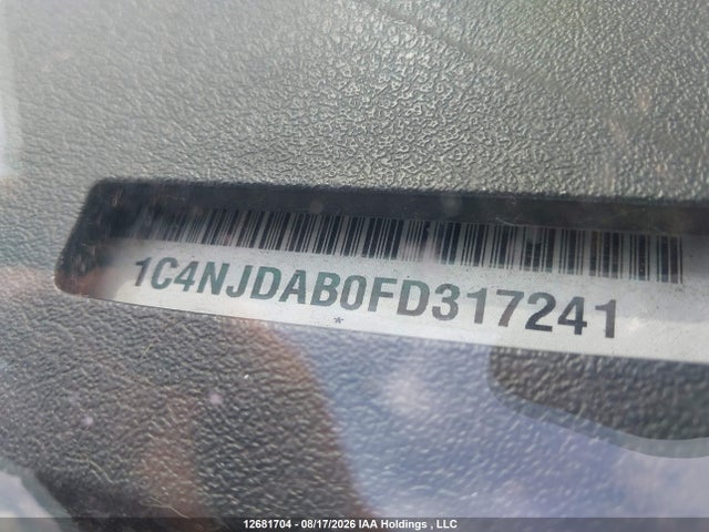 Продаж на аукціоні авто 2015 Jeep Compass Sport, vin: 1C4NJDAB0FD317241, номер лоту: 12681704