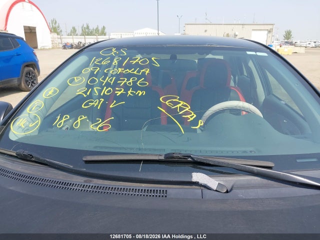 Aukcja sprzedaży 2009 Toyota Corolla S/le/xle, vin: 2T1BU40E39C044786, numer aukcji: 12681705