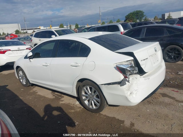 12681790 :رقم المزاد ، 2HGFB2F91CH120834 vin ، 2012 Honda Civic Exl مزاد بيع