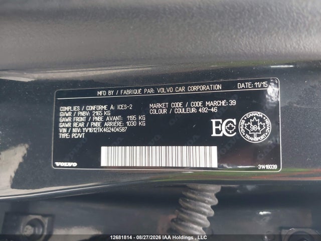 Volvo S60 Premier 2016 YV1612TK4G2404587 Image 9