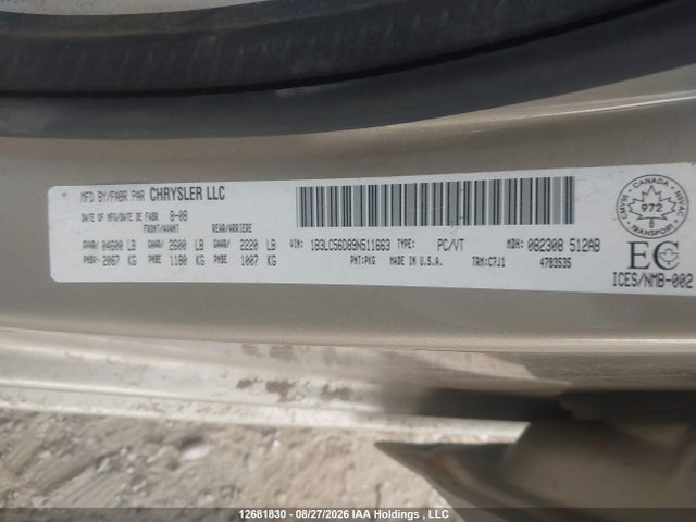 2009 Dodge Avenger Sxt/r/t მანქანა იყიდება აუქციონზე, vin: 1B3LC56D89N511663, აუქციონის ნომერი: 12681830