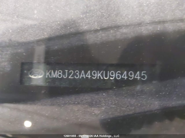 KM8J23A49KU964945 Hyundai TUCSON SE