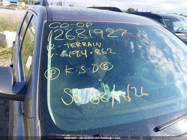 Aukcja sprzedaży 2012 Gmc Terrain Sle-2, vin: 2GKFLTEK5C6194862, numer aukcji: 12681927