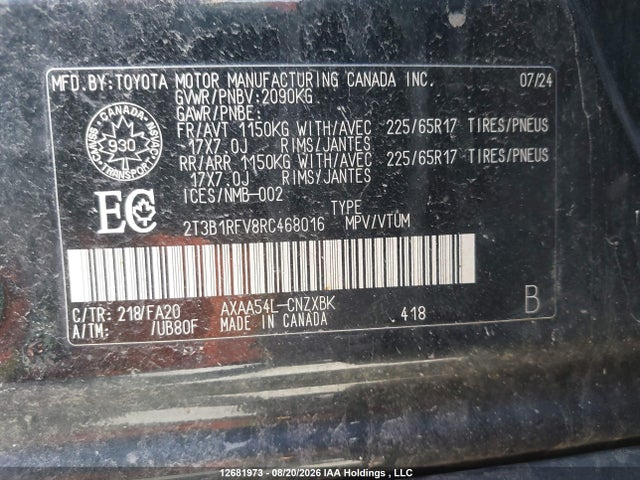 Toyota RAV4 2024 2T3B1RFV8RC468016 Image 18