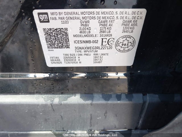Chevrolet EQUINOX RS 2024 3GNAXWEG3RL227120 Image 17