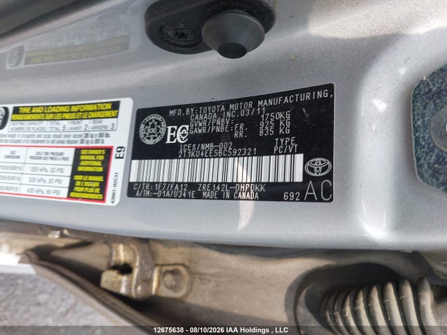 Aukcja sprzedaży 2011 Toyota Matrix, vin: 2T1KU4EE5BC592321, numer aukcji: 12675638