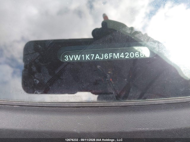 12676232 :رقم المزاد ، 3VW1K7AJ6FM420668 vin ، 2015 Volkswagen Jetta 2.0l Trendline/2.0l Trendline+ مزاد بيع