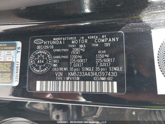 Hyundai TUCSON SE 2017 KM8J33A43HU397430 Image 19