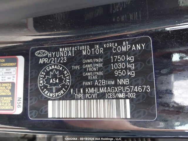 Hyundai Elantra Preferred Ivt With Tech Package 2023 KMHLM4AGXPU574673 Image 9