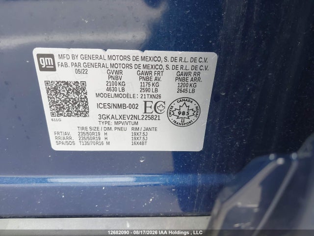 3GKALXEV2NL225821 GMC Terrain Denali