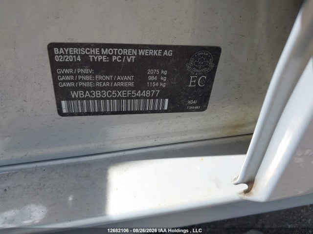 BMW 328i Xdrive 2014 WBA3B3C5XEF544877 Image 9