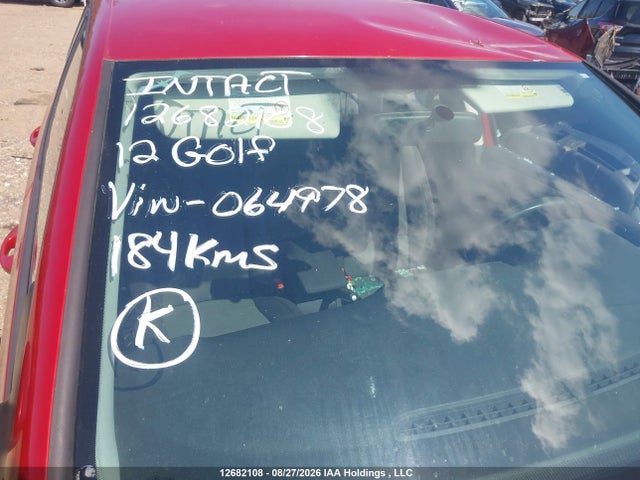 Продаж на аукціоні авто 2012 Volkswagen Golf, vin: WVWDA7AJ6CW064978, номер лоту: 12682108