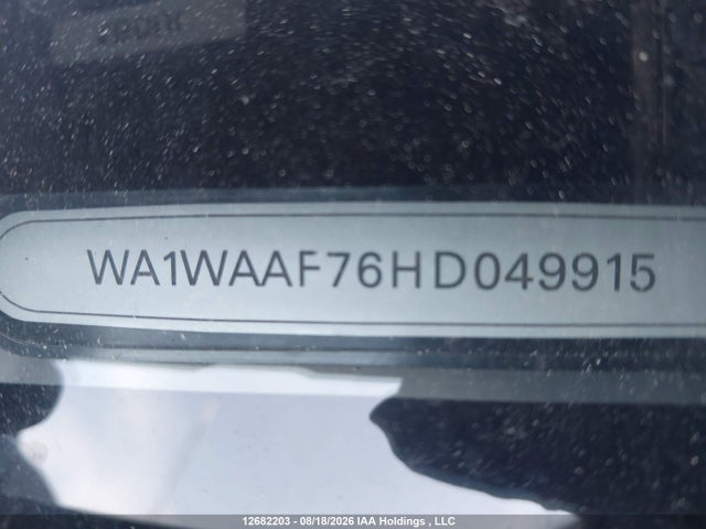 Aukcja sprzedaży 2017 Audi Q7 Technik S-line, vin: WA1WAAF76HD049915, numer aukcji: 12682203