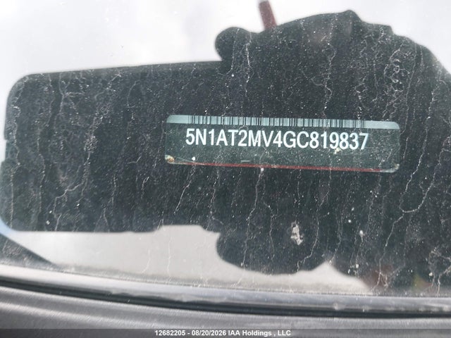5N1AT2MV4GC819837 Nissan Rogue S/sl Premium/sv