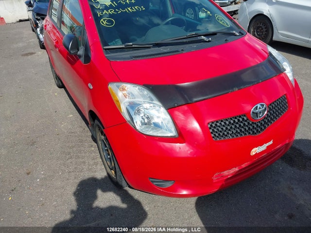 2008 Toyota Yaris Le/rs მანქანა იყიდება აუქციონზე, vin: JTDKT923985191377, აუქციონის ნომერი: 12682240