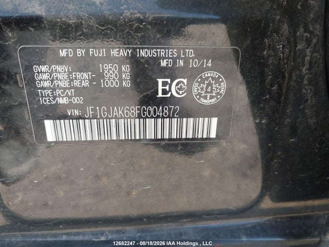 Subaru Impreza Premium Plus 2015 JF1GJAK68FG004872 Image 18
