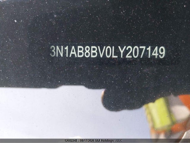 Продажа на аукционе авто 2020 Nissan Sentra S/s Plus, vin: 3N1AB8BV0LY207149, номер лота: 12682248