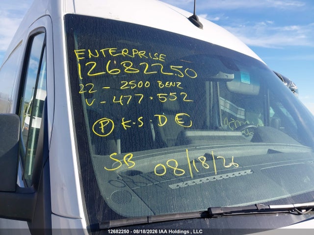 Aukcja sprzedaży 2022 Mercedes-benz Sprinter 2500, vin: W1W4DCHY4NP477552, numer aukcji: 12682250