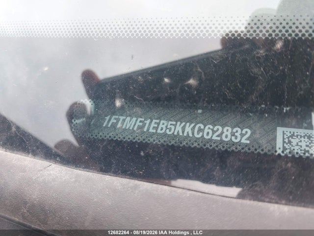 12682264 :رقم المزاد ، 1FTMF1EB5KKC62832 vin ، 2019 Ford F-150 Xl مزاد بيع