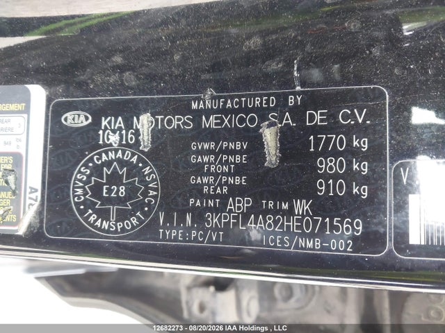 KIA FORTE EX 2017 3KPFL4A82HE071569 Image 9