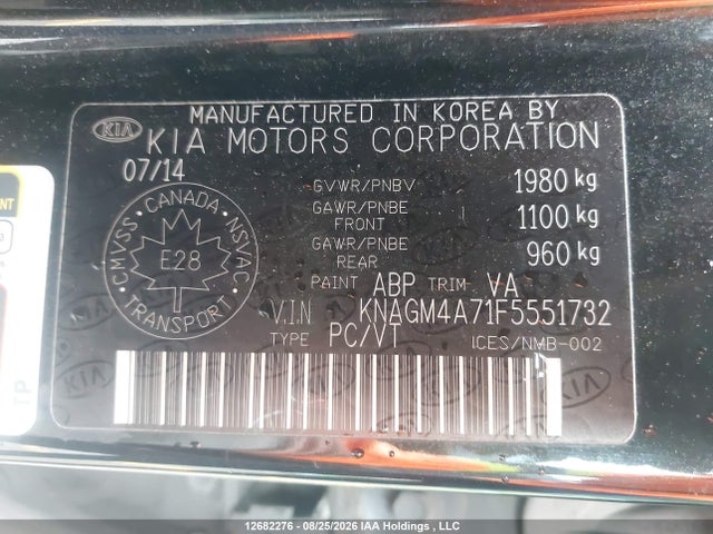 KIA Optima Lx/lx Winter Edition 2015 KNAGM4A71F5551732 Image 19