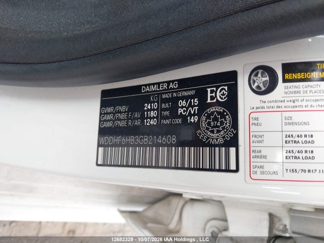 WDDHF6HB3GB214608 Mercedes-Benz E 400 4matic
