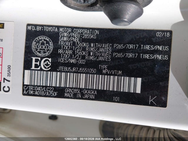 JTEBU5JR7J5551050 Toyota 4runner