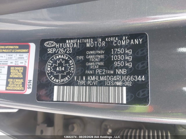 Hyundai ELANTRA SEL 2024 KMHLM4DG4RU666344 Image 9