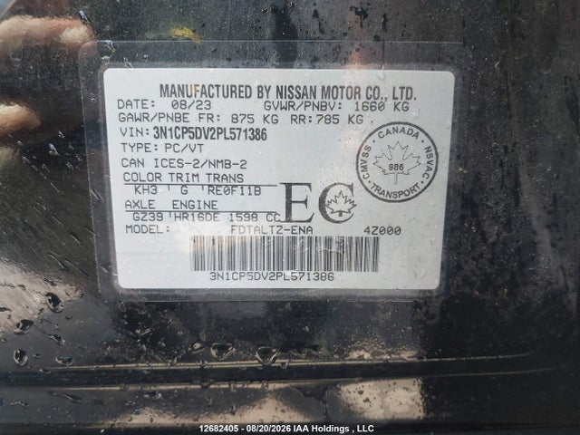 Nissan KICKS SR 2023 3N1CP5DV2PL571386 Image 9