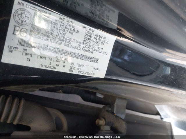 12674681 :رقم المزاد ، 1FADP3J24DL293202 vin ، 2013 Ford Focus Titanium مزاد بيع